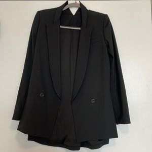 Theyskens’ theory wool blazer with side slit